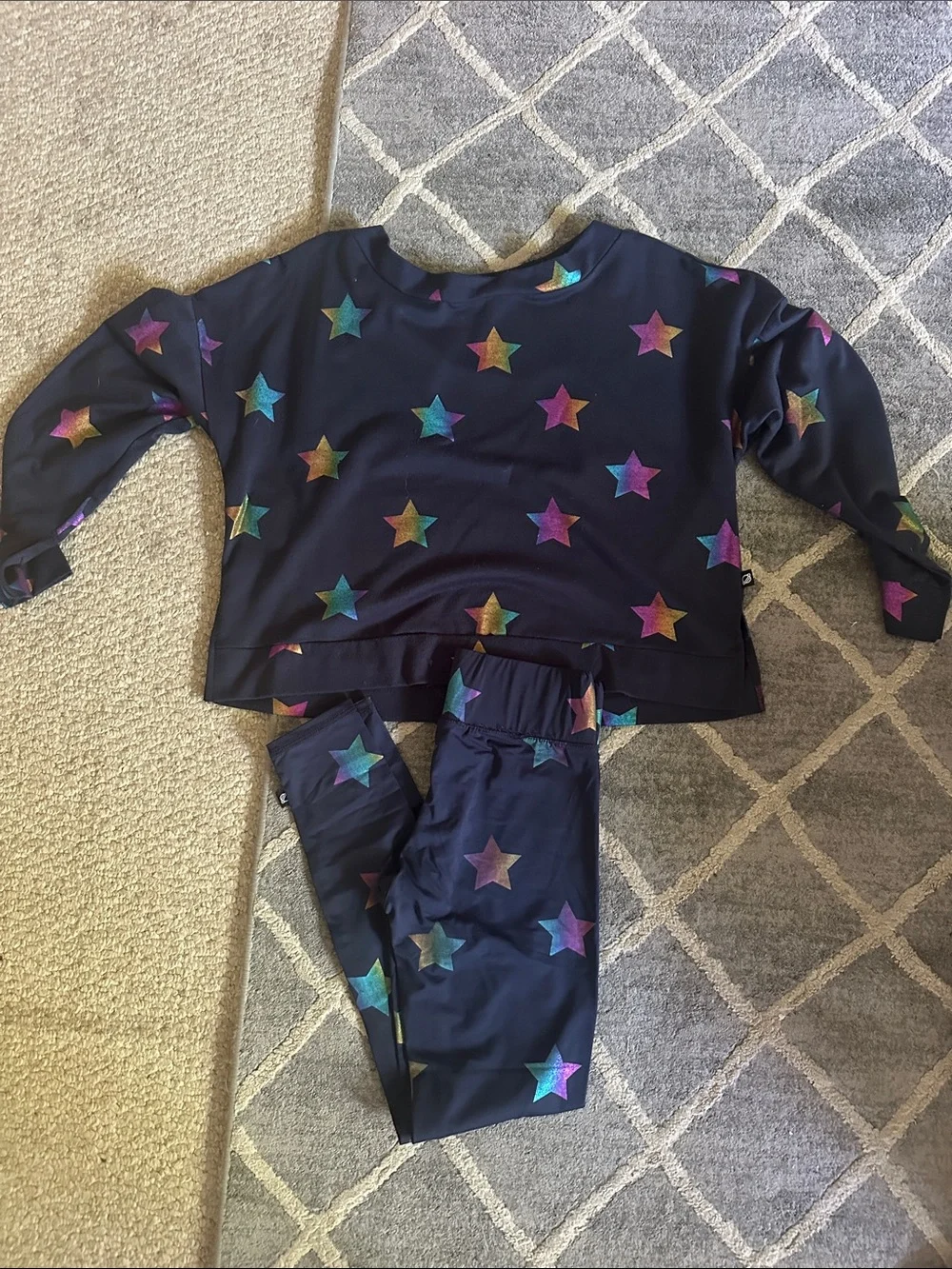 Terez Navy Rainbow Star Set